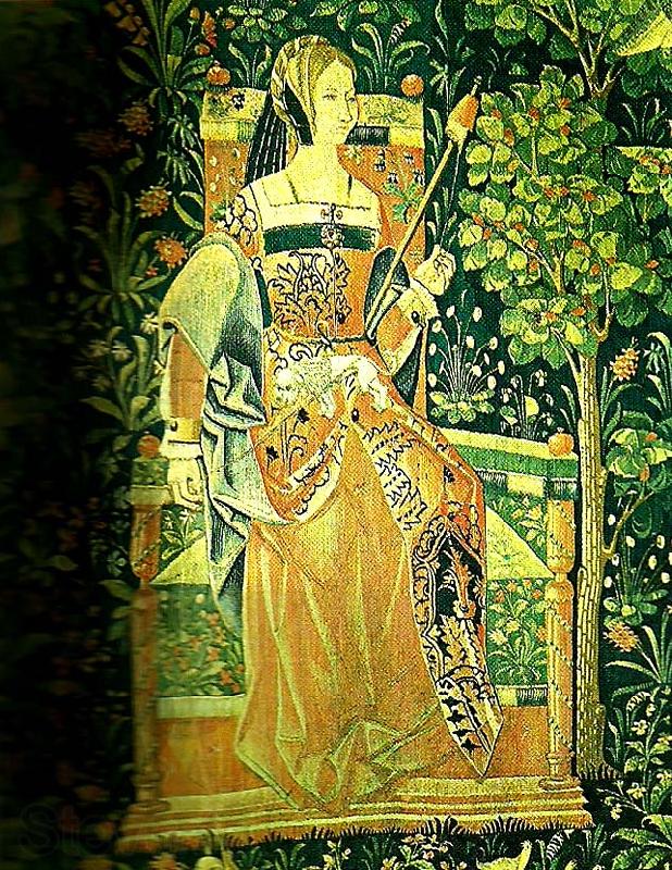 unknow artist tapestry of courtly life Spain oil painting art